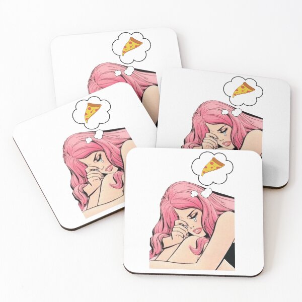 Item preview, Pop Art Comic Girl Crying - I Want Pizza designed and sold by TheTopHatGroup.