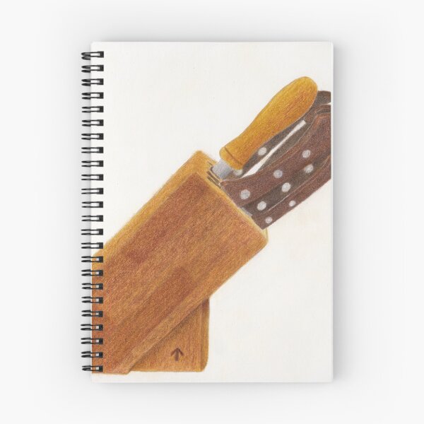 Item preview, Wooden Knife Block with Knives and Steel designed and sold by The Elderberry Blossom.