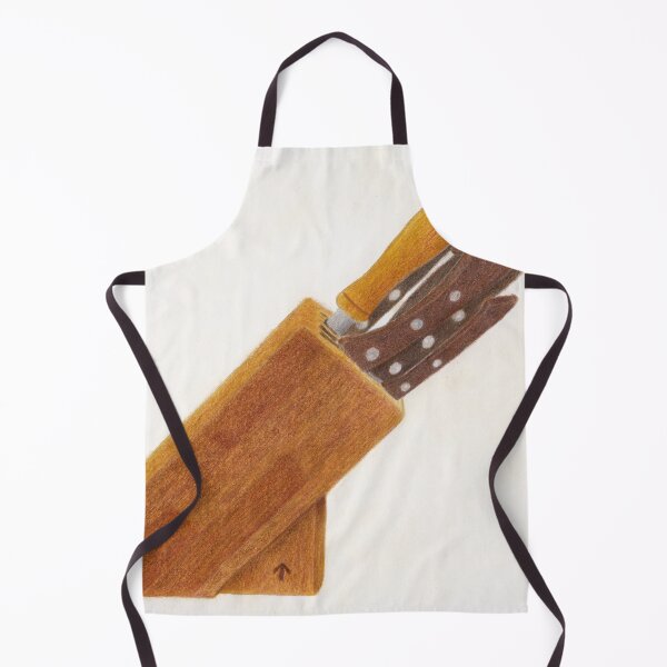 Item preview, Wooden Knife Block with Knives and Steel designed and sold by The Elderberry Blossom.