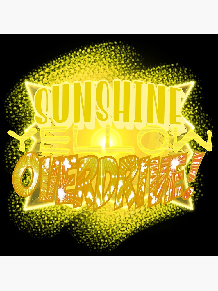 "Yellow Stand (Design 2 on Black)" Poster for Sale by epinkb Redbubble