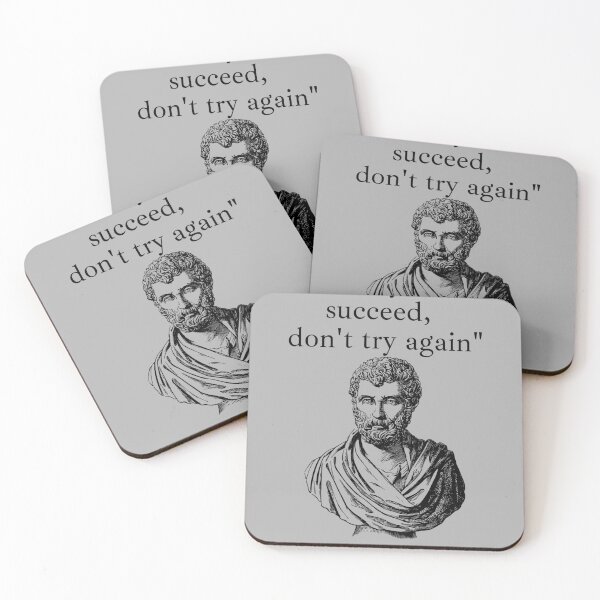Item preview, if at first you don't succeed, don't try again. Mediocrates demotivational quote designed and sold by ComfyCrown.