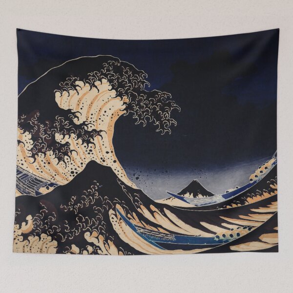 Item preview, The Great Wave off Kanagawa Dark Ocean Waves designed and sold by ind3finite.