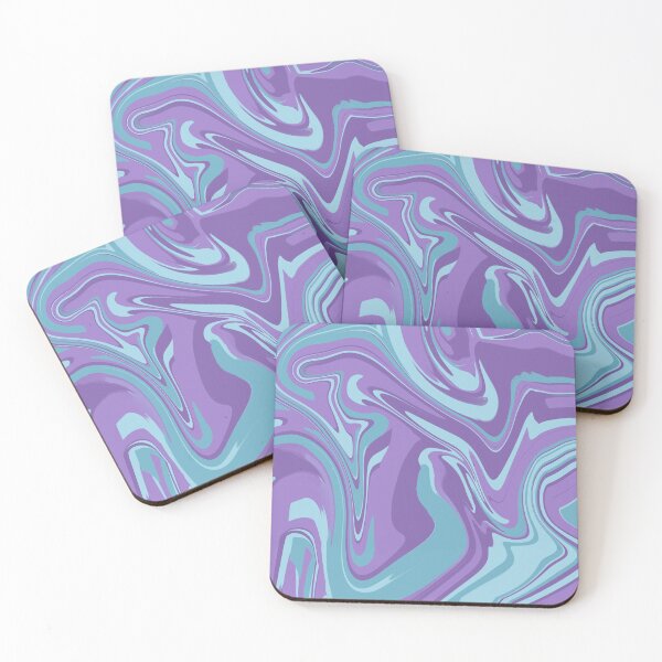 Aperçu de l'œuvre Résumé liquéfié violet/bleu/bleu clair créée et vendue par muffinstandd.