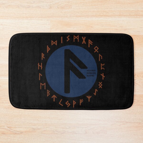 Item preview, Blue Ansuz Futhark Rune Symbol designed and sold by Depic Spirit.