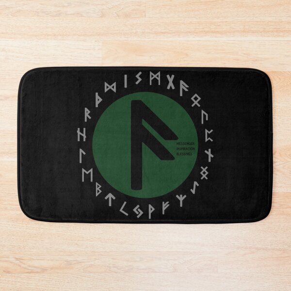 Item preview, Green Ansuz Futhark Rune Symbol designed and sold by Depic Spirit.