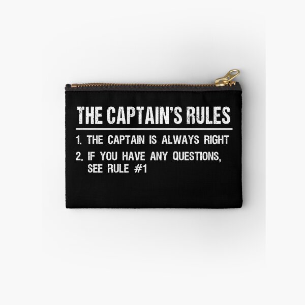 Item preview, The Captain's Rules is Always Right Funny Boater  designed and sold by woodesigner.