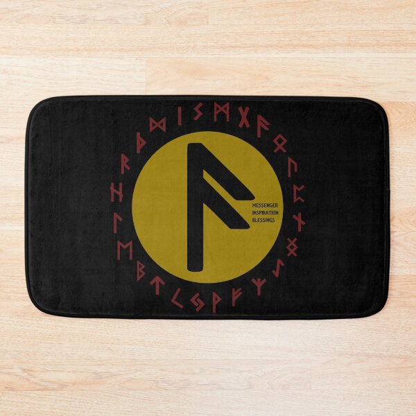 Item preview, Yellow Ansuz Futhark Rune Symbol designed and sold by Depic Spirit.