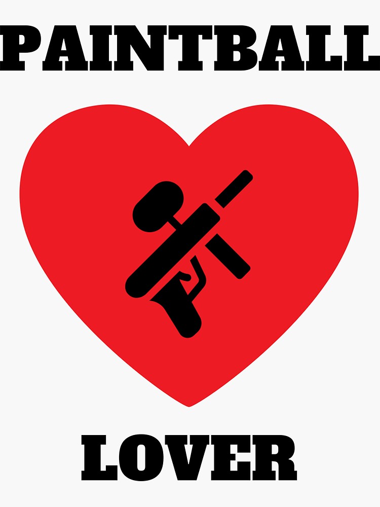 "Paintball lover tactical white" Sticker by daguilon Redbubble