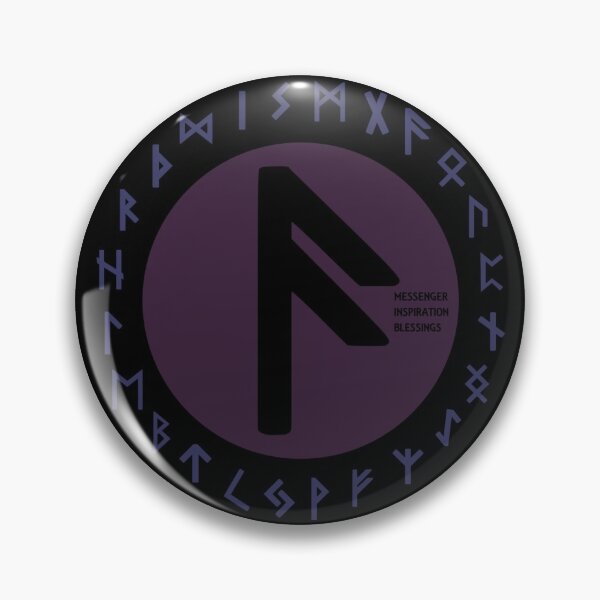 Item preview, Purple Ansuz Futhark Rune Symbol designed and sold by Depic Spirit.