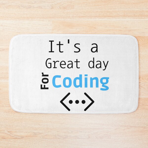 Item preview, it's a great day for coding, best gift, programer gift, software developer designed and sold by blkstore.