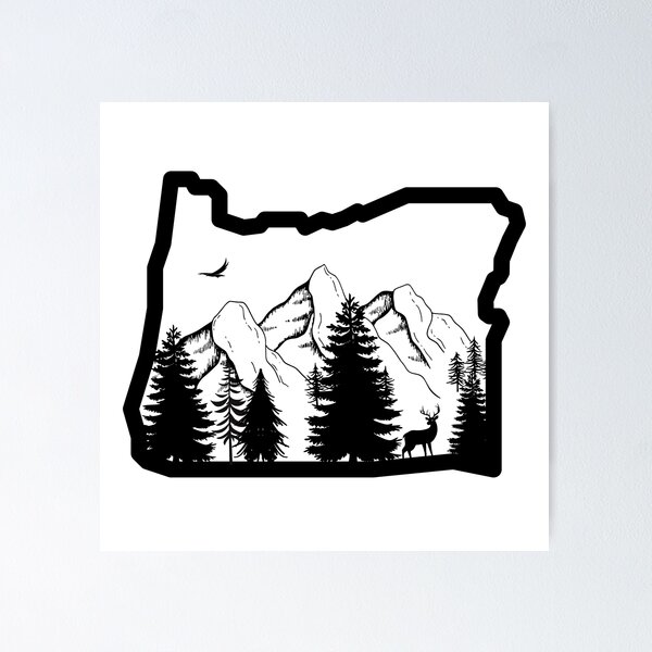 Artikelvorschau, Oregon State Outline entworfen und verkauft von JessHolm.
