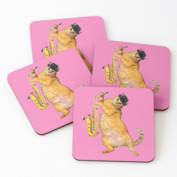 Item preview, Hep Cat with Saxophone - In the Pink designed and sold by RawSunArt.