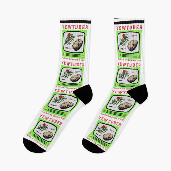 Item preview, Yewtuber (Plants in the Garden of Video) - YouTuber Content Creator Gardening Pun designed and sold by TimespunThreads.