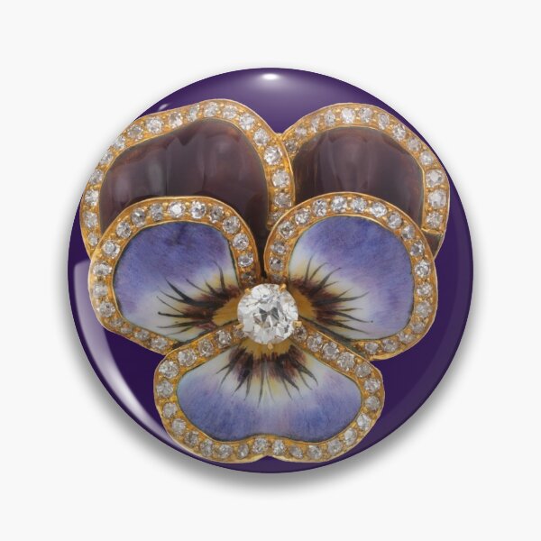 Item preview, Diamond Pansy Brooch | Vintage Accessories designed and sold by KnightandMoon.