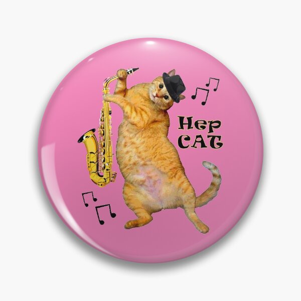 Item preview, Hep Cat Playing Saxophone - In the Pink designed and sold by RawSunArt.