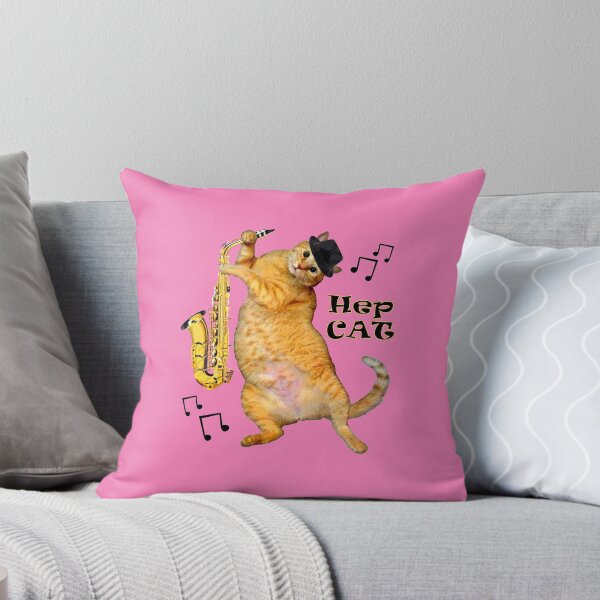 Item preview, Hep Cat Playing Saxophone - In the Pink designed and sold by RawSunArt.
