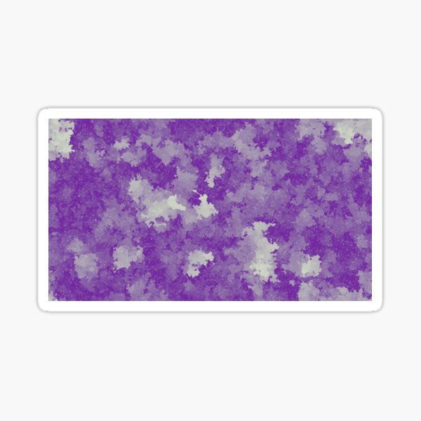 Purple Pixel Cloud Art Sticker