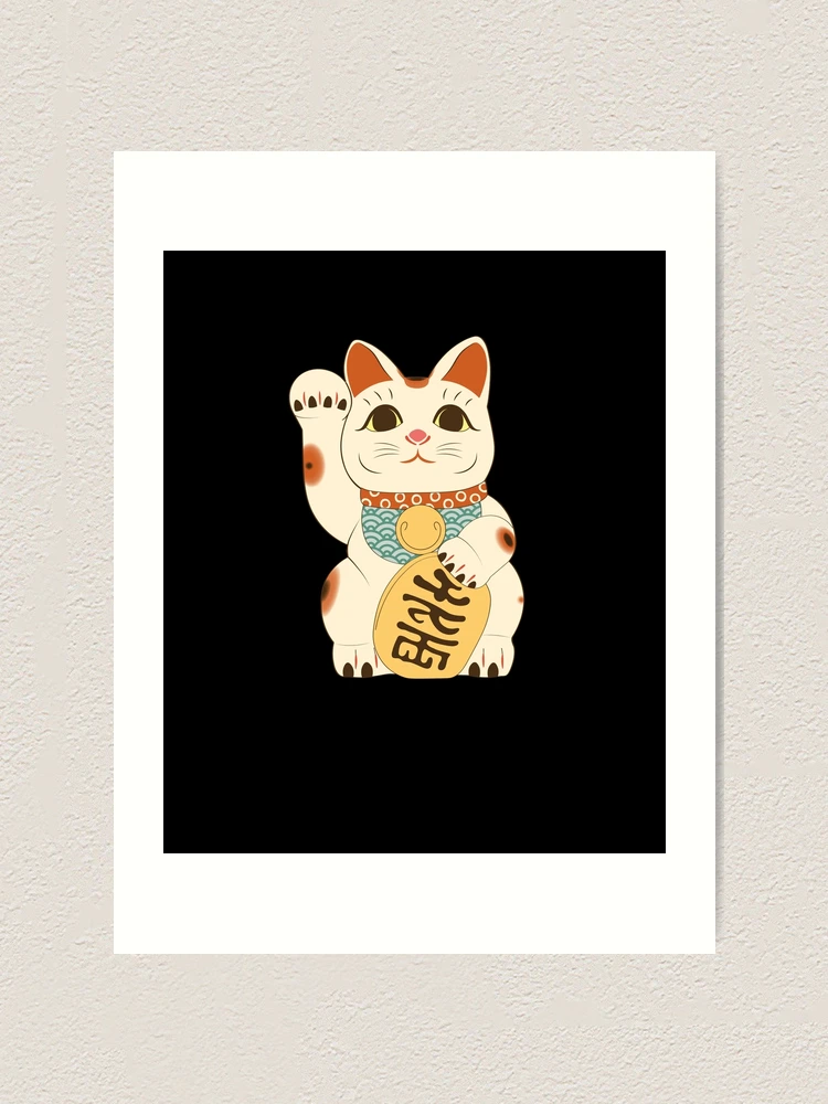 まつり猫　切り絵　原画　Fortune Cat まつり猫切り絵原画Fortune Cat