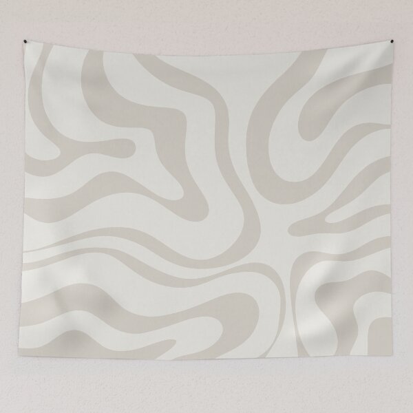 Item preview, Liquid Swirl Abstract Pattern in Light Mushroom Beige designed and sold by kierkegaard.