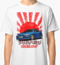 Subaru Impreza 22B WRX STI - RIP EVO (Blau) Classic T-Shirt