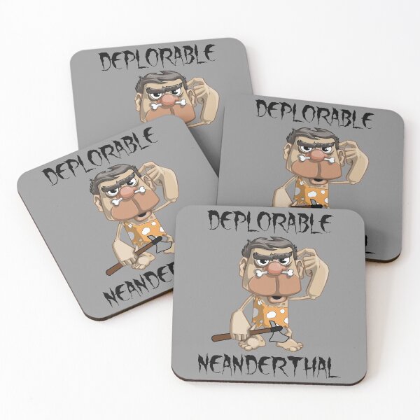 Item preview, Deplorable Neanderthal - A Deplorable Neanderthal Holding An Axe And Scratching His Head designed and sold by Oaks Creations.