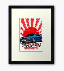 Subaru Impreza 22B WRX STI - R.I.P. EVO (Blue) Framed Print