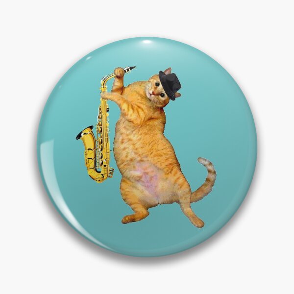 Item preview, Hep Cat with Saxophone - Playing the Blues designed and sold by RawSunArt.