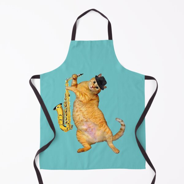 Item preview, Hep Cat with Saxophone - Playing the Blues designed and sold by RawSunArt.