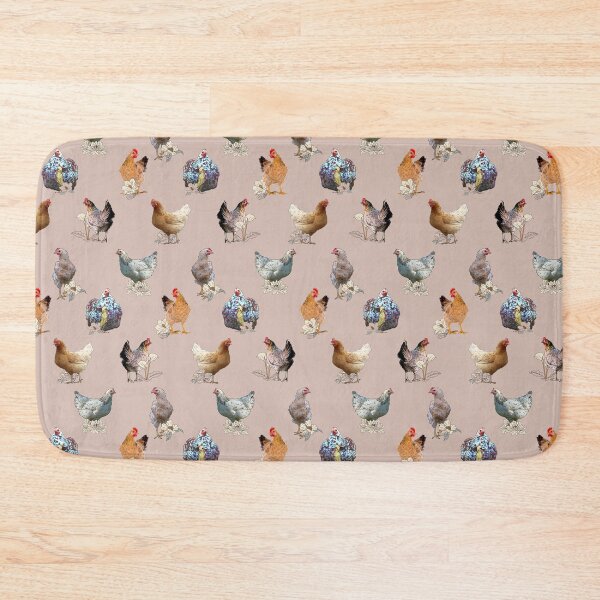 Item preview, The Henchanting Hens. For the chicken lovers out there, here we have lots of pretty hens, with lovely faces and feathers. Soft colors, pink lavender, for a cottage feel. designed and sold by Orianah.