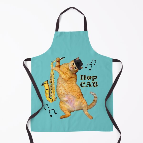 Item preview, Hep Cat Plays Saxophone - Playing the Blues designed and sold by RawSunArt.