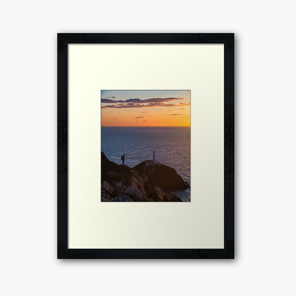 Sunset at South Stack Framed Art Print