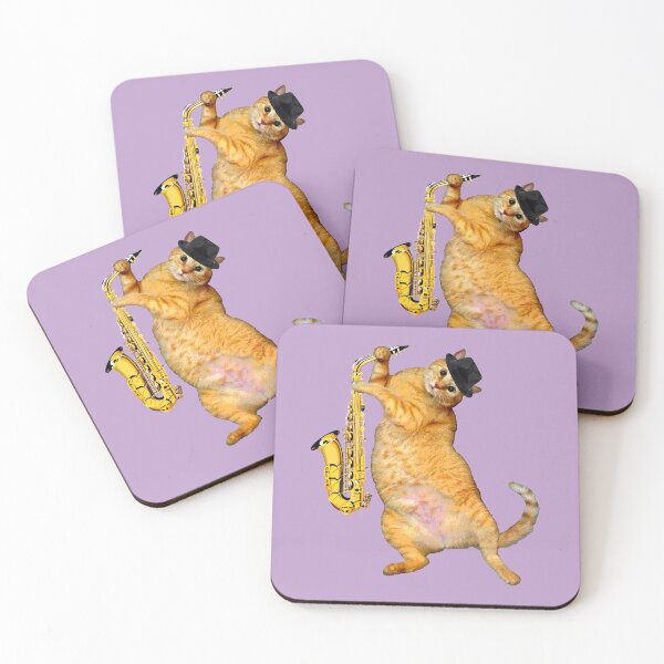 Item preview, Hep Cat with Saxophone - Purple Haze designed and sold by RawSunArt.