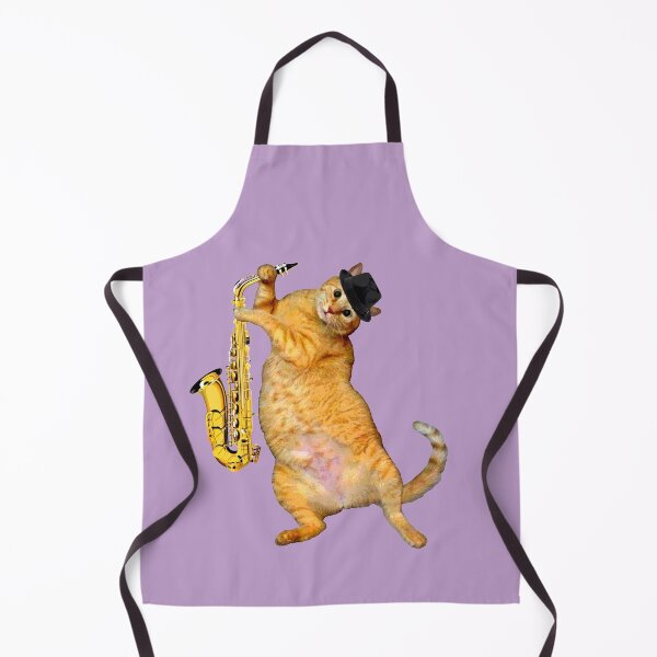Item preview, Hep Cat with Saxophone - Purple Haze designed and sold by RawSunArt.