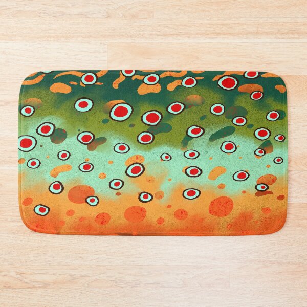 Item preview, Brook Trout Fish Pattern designed and sold by Tai Chan.