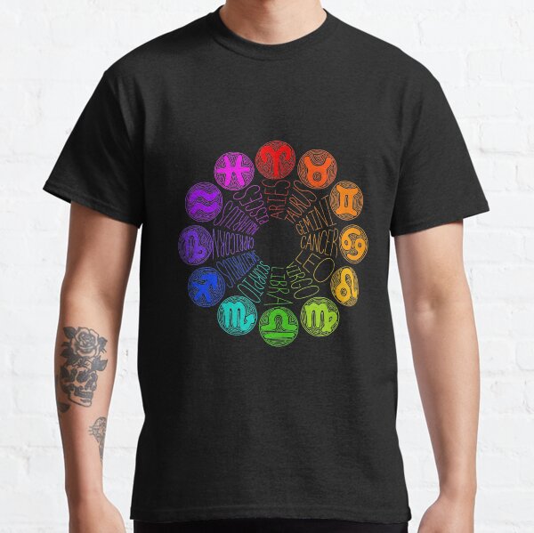Zodiac design (rainbow) Classic T-Shirt