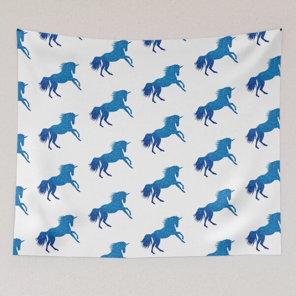 Item preview, Blue Glitter Sparkle Unicorn  designed and sold by ColorFlowArt.