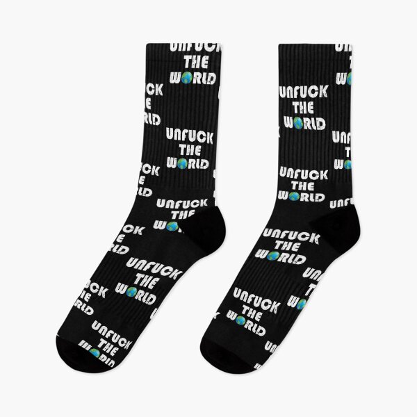 Item preview, Unfuck the world, white letters designed and sold by nikolaj1301.
