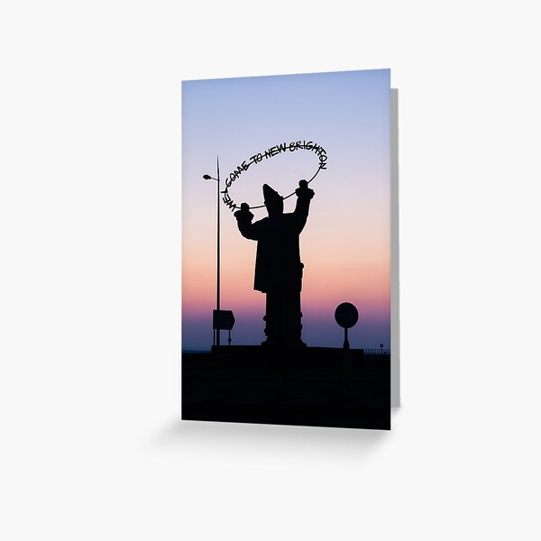 New Brighton Rainbow Clown Greeting Card