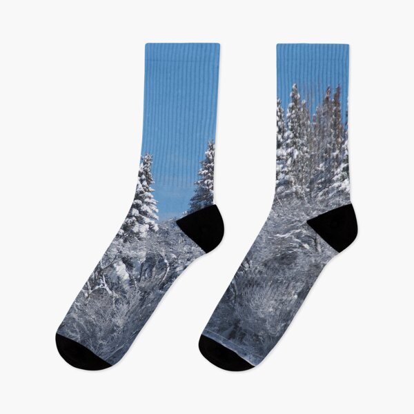 Item preview, Snowy edge of the forest in the morning sunlight designed and sold by Treemonk.