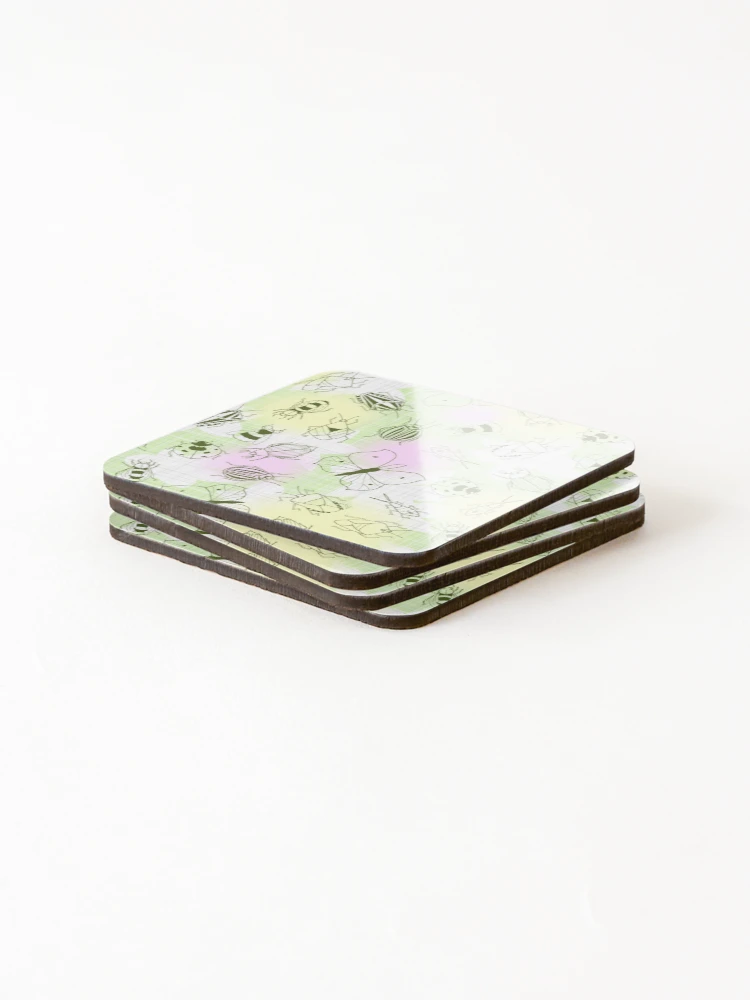 Thumbnail 4 of 5, Coasters (Set of 4), Spring bugs designed and sold by kobyakov.