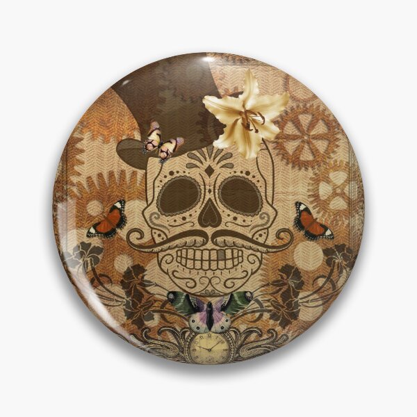 Item preview, calavera steampunk, steampunk skull designed and sold by Petitelulu.