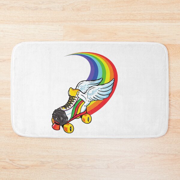 Item preview, Cute roller skating rainbow t-shirt designed and sold by PatBenjanis.
