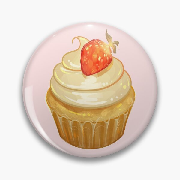 Item preview, Strawberry Vanilla Cupcake designed and sold by GalaxyChicken.