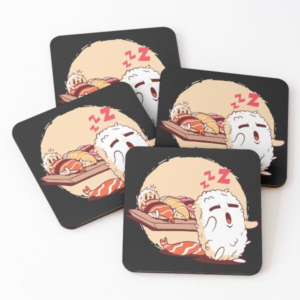 Item preview, Sleepwalking Sushi Rolls Cute Kawaii designed and sold by girlsgetgadgets.