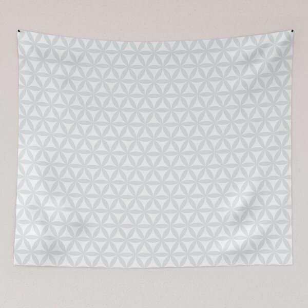 Item preview, Grey Flower of life pattern designed and sold by kallyfactory.