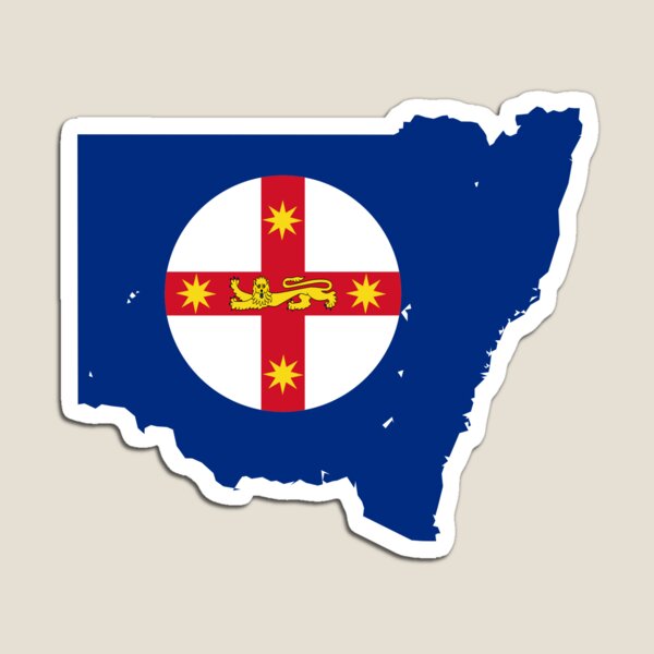 Item preview, Flag Map of New South Wales  designed and sold by abbeyz71.
