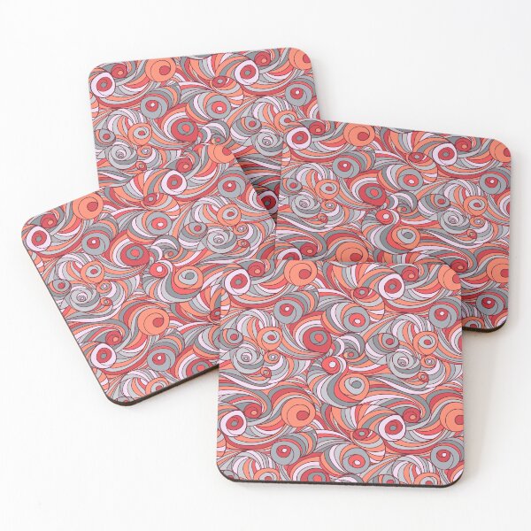 Item preview, Psychedelic Curly on Red and Gray designed and sold by Ksaavet.