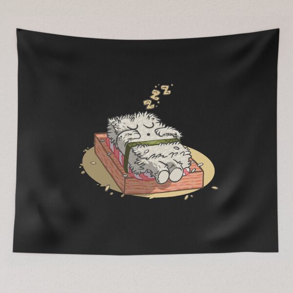 Item preview, Sleepwalking Sushi Rolls Cute Kawaii designed and sold by girlsgetgadgets.