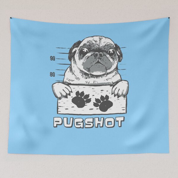 Artikelvorschau, Pugshot ein Mops-Fahndungsfoto entworfen und verkauft von Frosty1489.