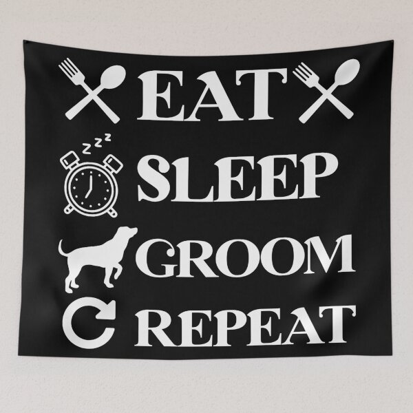 Item preview, Eat Sleep Groom Repeat designed and sold by Rami Khalifah.